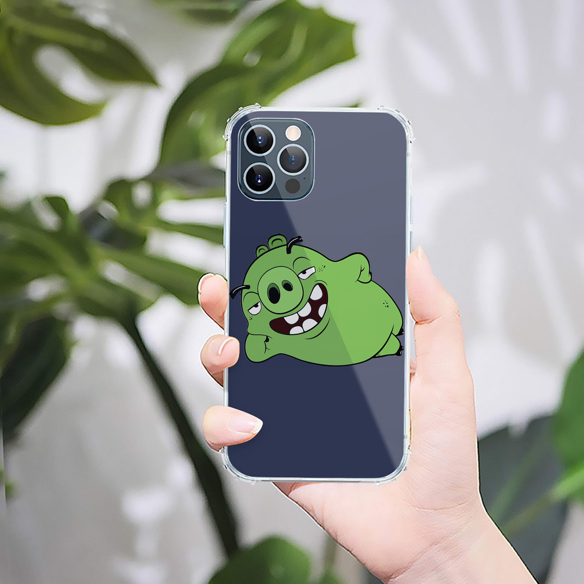 （画像用） Angry Birds アングリーバード 【iPhone 12シリーズ対応】透明スマホケース（クリアソフトケース）